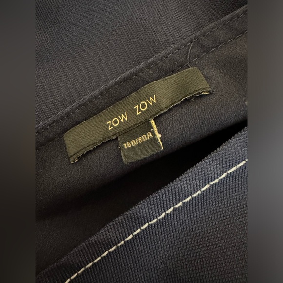 Zow Zow Shoulder Bow Mini Dress Navy Blue Small Similar To Chloé Dress Rare Find - Picture 14 of 16